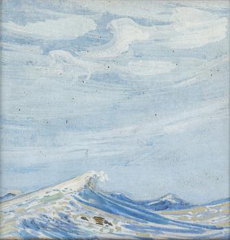 ROLAND SVENSSON, watercolour, signed with dedication verso.
