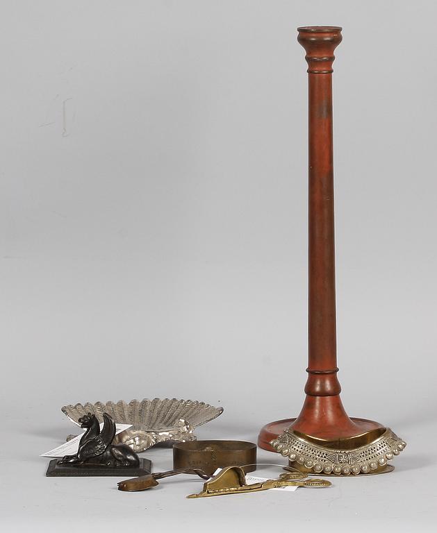 PARTI DIVERSE, 7 delar, metall, 1800/1900-tal.