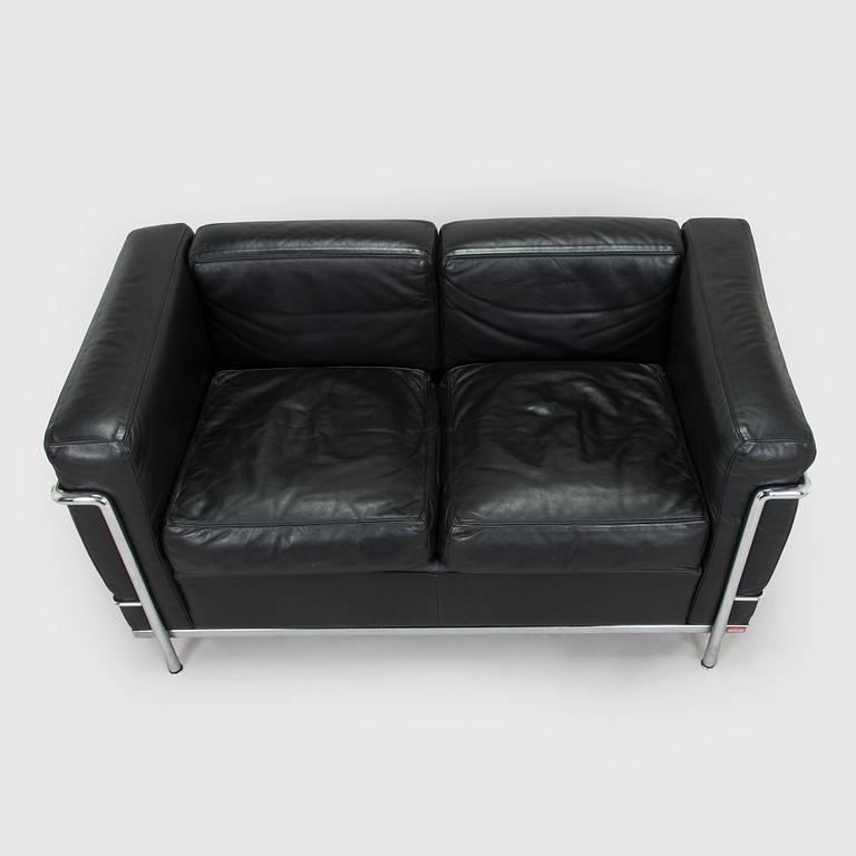 Pierre Jeanneret, Charlotte Perriand & Le Corbusier, soffa, "LC 2", Cassina, Italien.