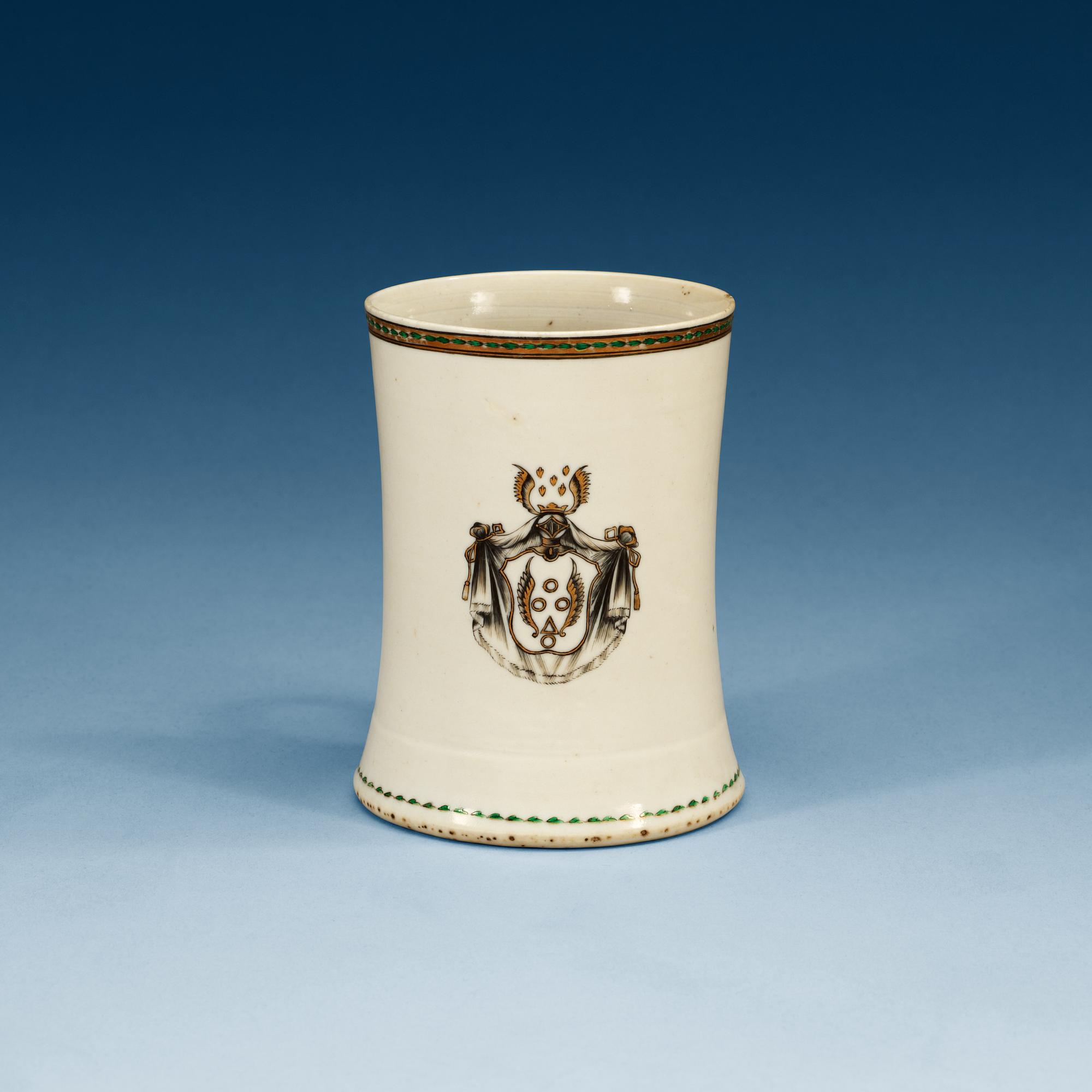 An armorial grisaille jug, Qing dynasty, Qianlong (1736-95).