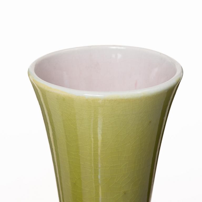 Vaser, ett par, flintgods, jugend, Rörstrand, 1900-talets början.