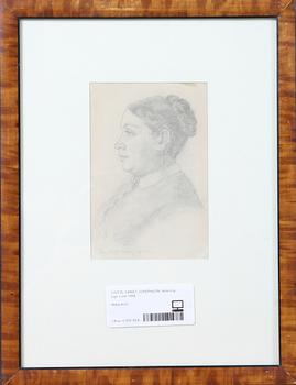 ERNST JOSEPHSON, teckning, sign o dat 1868.