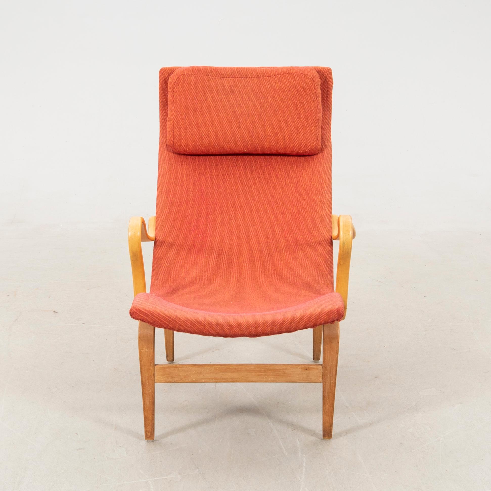 Bruno Mathsson, lounge chair, Värnamo dated 1943.