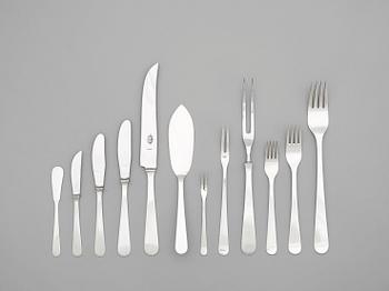 A set of 138 pcs of Wiwen Nilsson silver flatware, Lund 1953-1974, sterling.