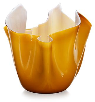 1248. A P. Venini and F. Bianconi "Fazzoletto" bowl, Venini, Murano, Italy, 1950's.