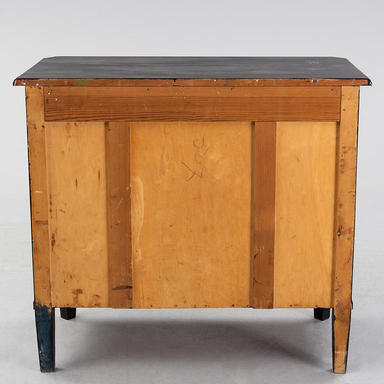 A painted chest of drawers, early 20th Century.