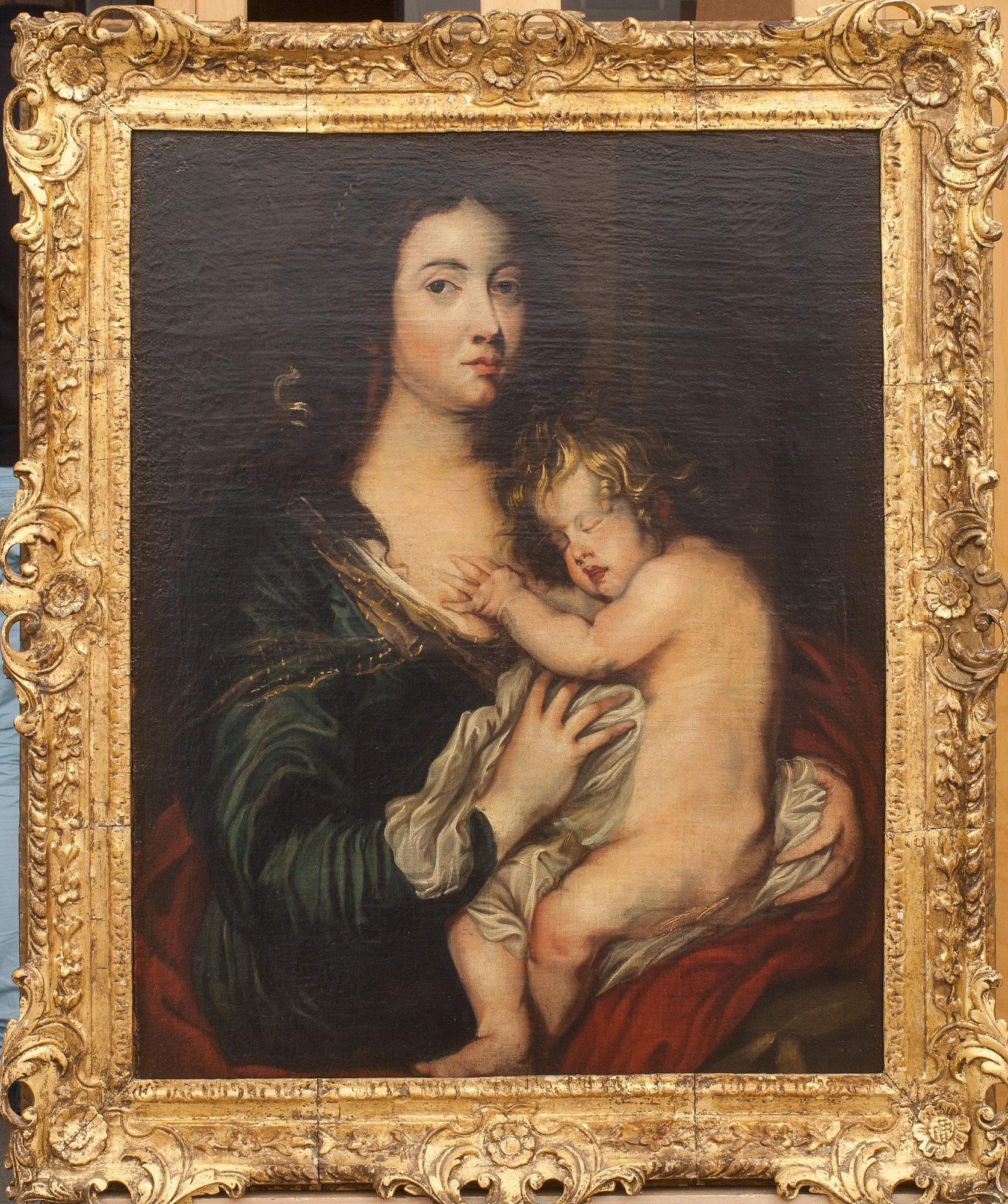 OKÄND KONSTNÄR, olja på duk. 1700-tal, i Rubens skola.