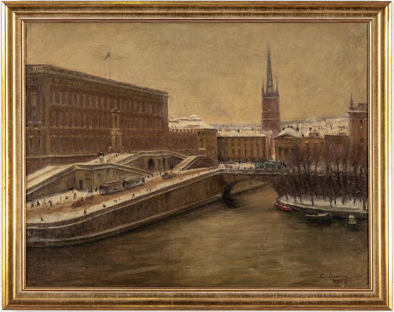 Louis Sparre, oil on canvas, signed and dated 1918.