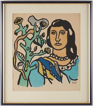 Fernand Léger, "La femme et la fleur".