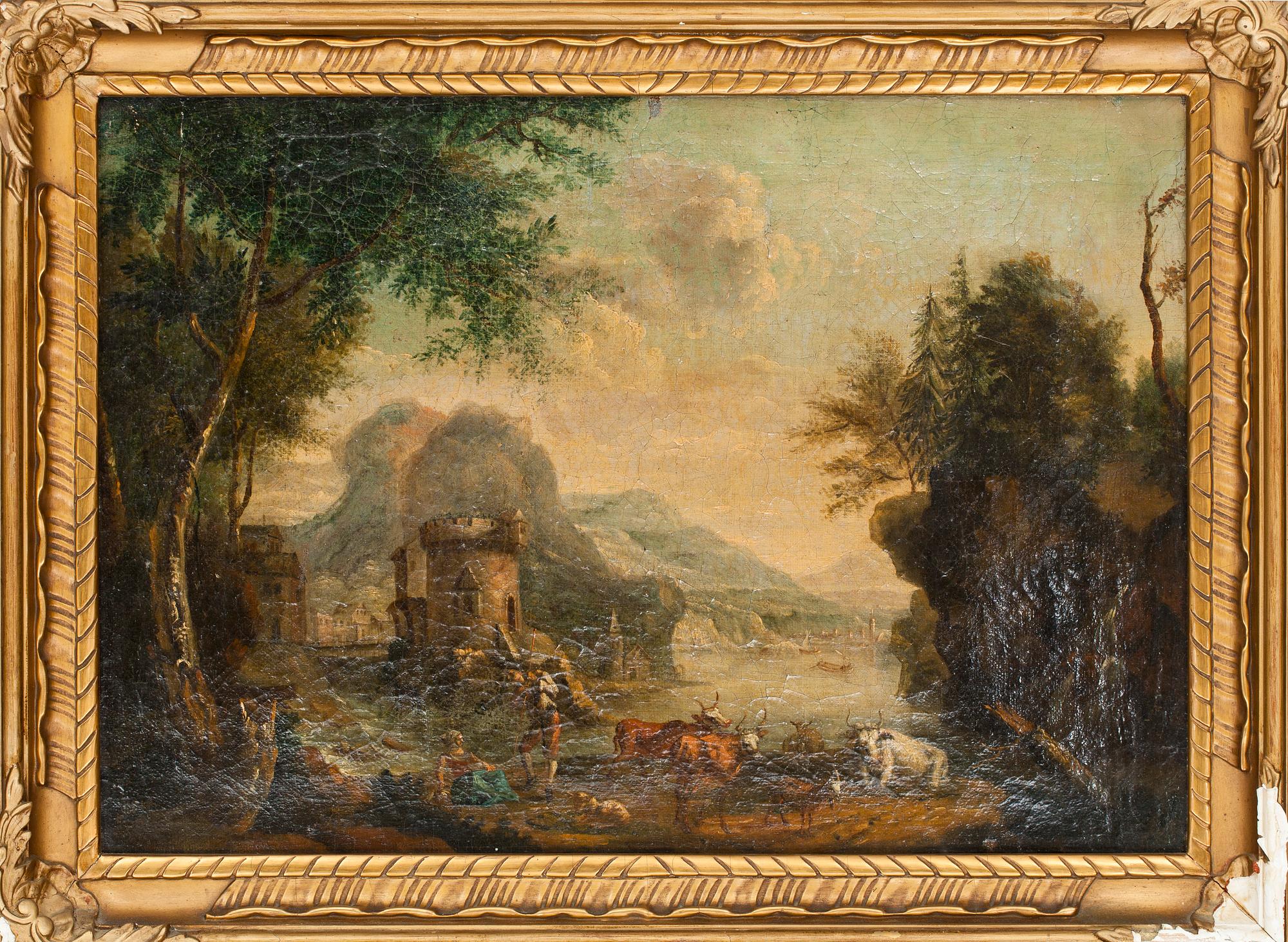 OKÄND KONSTNÄR, olja på duk, 1700-tal.
