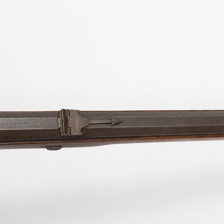 Slagslåsstudsare, märkt Lorentz Bössel in Suhl, 1800-talets mitt.