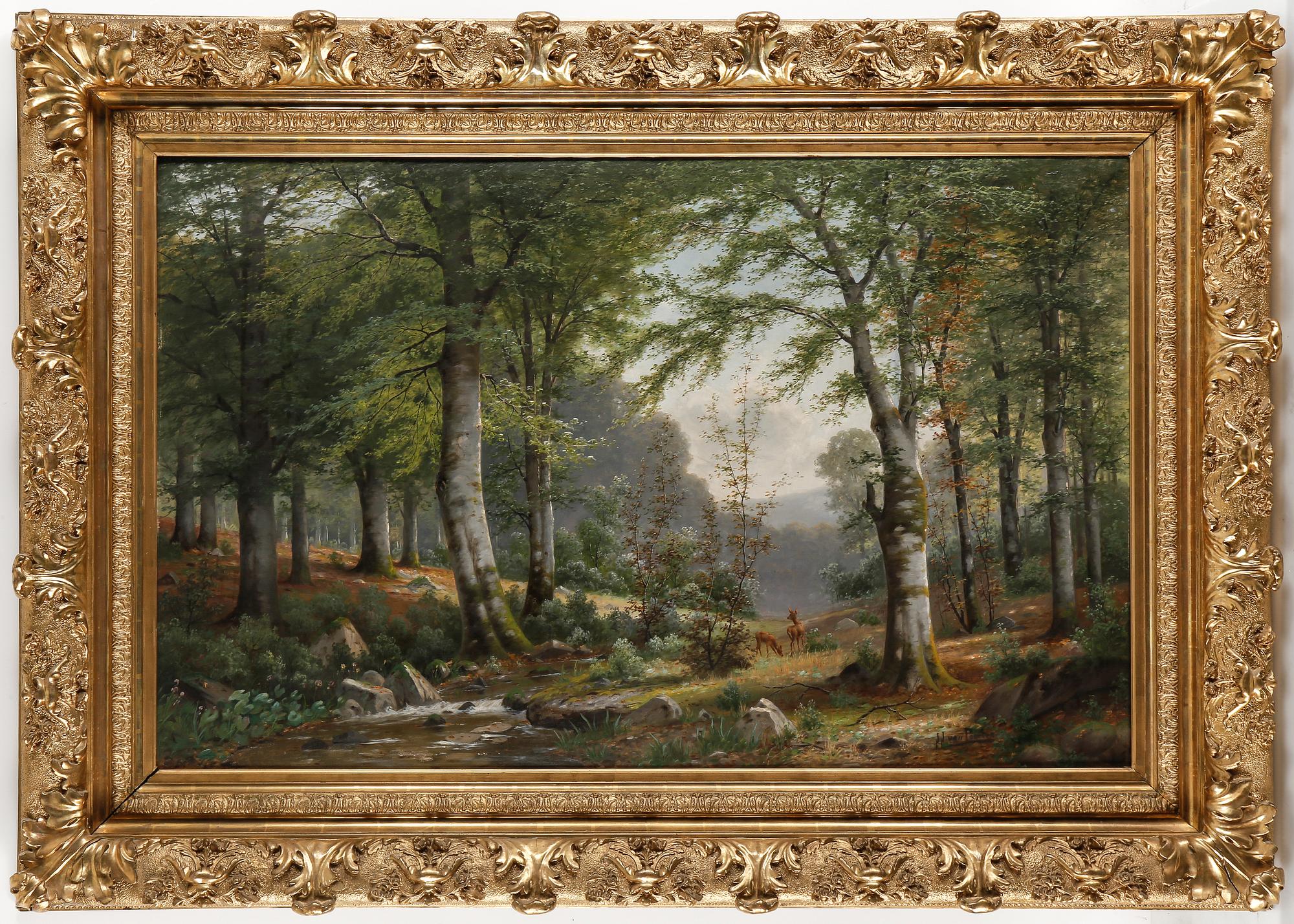 JACOBUS JOHANNES VAN POORTEN, olja på duk, signerad.