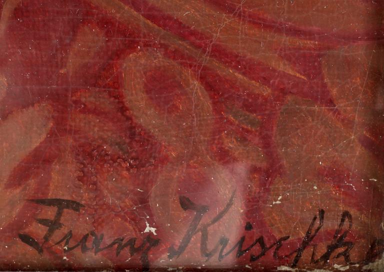 FRANZ KRISCHKE, olja på duk, sign.