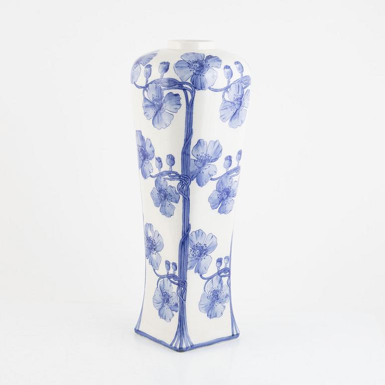 Alf Wallander, an Art Nouveau floor vase, Rörstrand, early 20th Century.