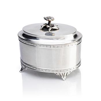 270. A Swedish late 18th century silver suger-casket, mark of Johan Malmstedt, Gothenburg 1799.