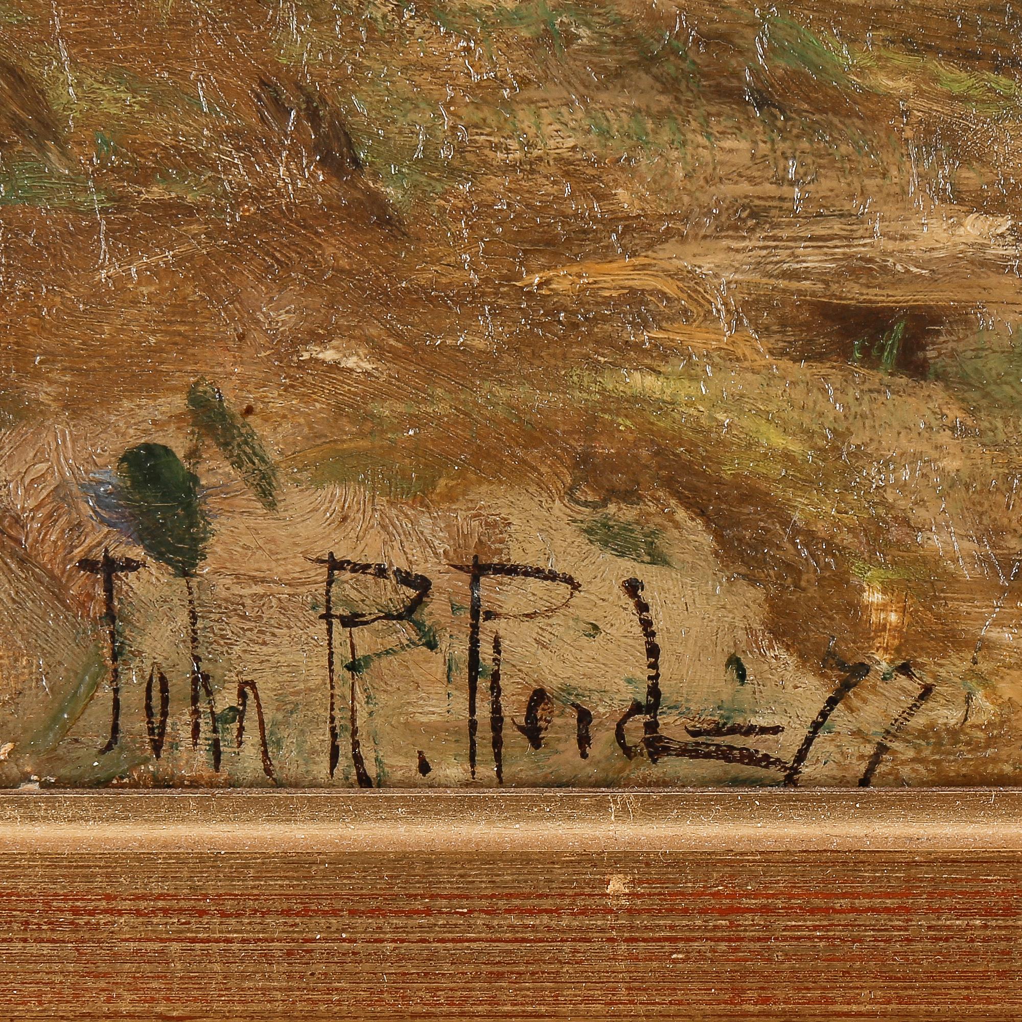 JOHN ROBERTSON REID, olja på duk, signerad och daterad -77.