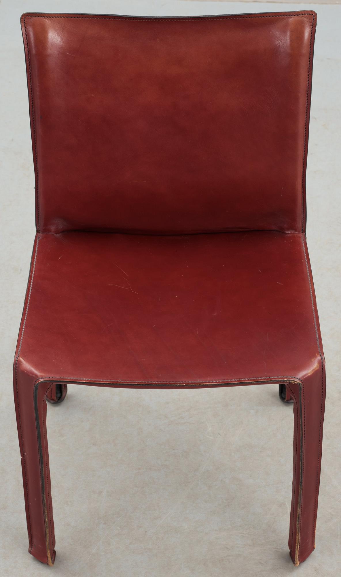 A Mario Bellini "Cab" chair, Cassina, Italy, model 412.
