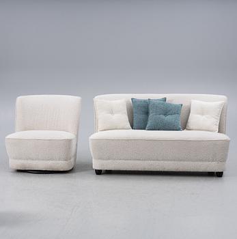 A contemporary sofa and armchair, Boom Interior.