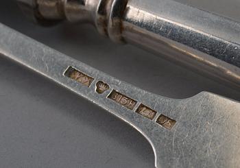 CUTLERY, 10+12. 813 silver Kultakeskus Hämeenlinna 1920 s. "Helsinki" model.