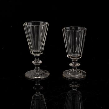 Glasservis, 31 delar, bland annat Karlberg, 1900-talets andra hälft.