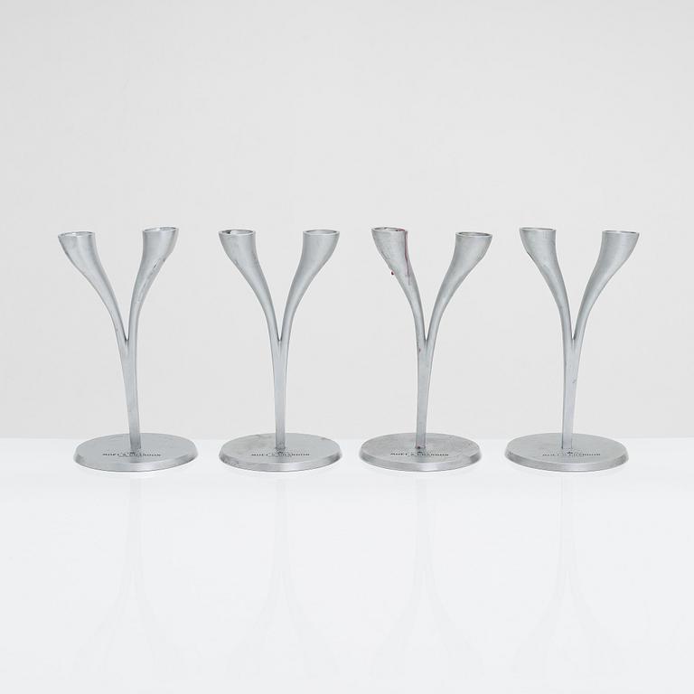 Philppe Di Méo, Candlesticks/ champagne glass holders, 4 pcs, Moët & Chandon.