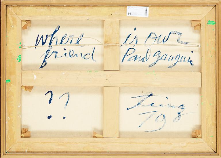 Walasse Ting, "Where is our friend Paul Gauguin?".