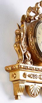 VÄGGPENDYL, empirestil, Ernst Lindberg, Stockholm.