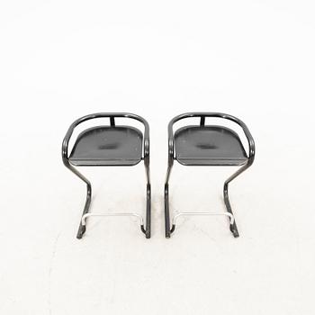 A pair of model S70-3 barstool by Börge Lindau & Bo Lindekrantz for Lammhults, 1994.