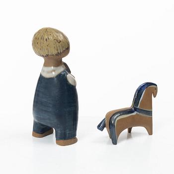 Lisa Larson, figurines, 2 pcs, stoneware, Gustavsberg.