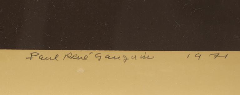 PAUL RENÉ GAUGUIN, litografi, signerad, daterad 1971 och numrerad 188/260.