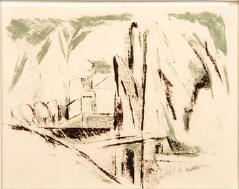 Tuulikki Pietilä, color lithograph and wood engraving, signed, dated, and numbered 1946 4/10 and 1955 4/7.