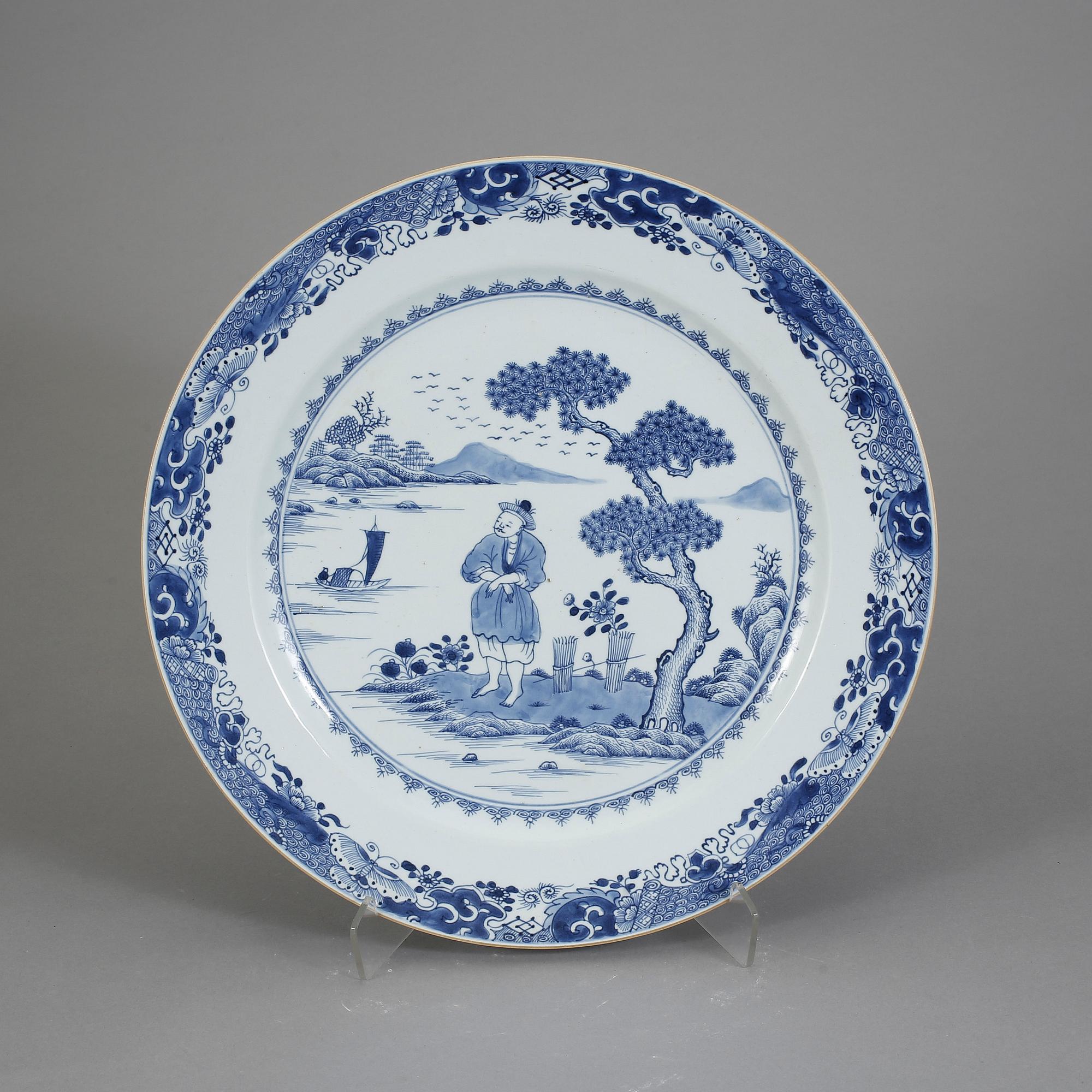 FAT, porslin, Qingdynastin (Qianlong 1736-95).