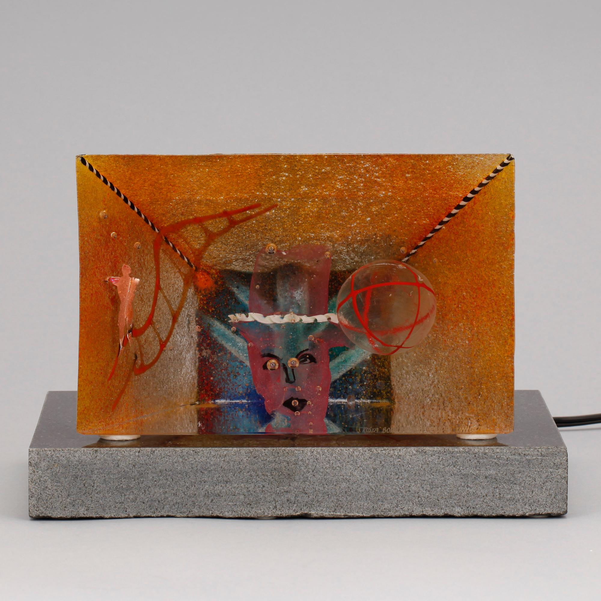 BERTIL VALLIEN, glasskulptur, Kosta Boda, Unique, sign o numrerad 979204.
