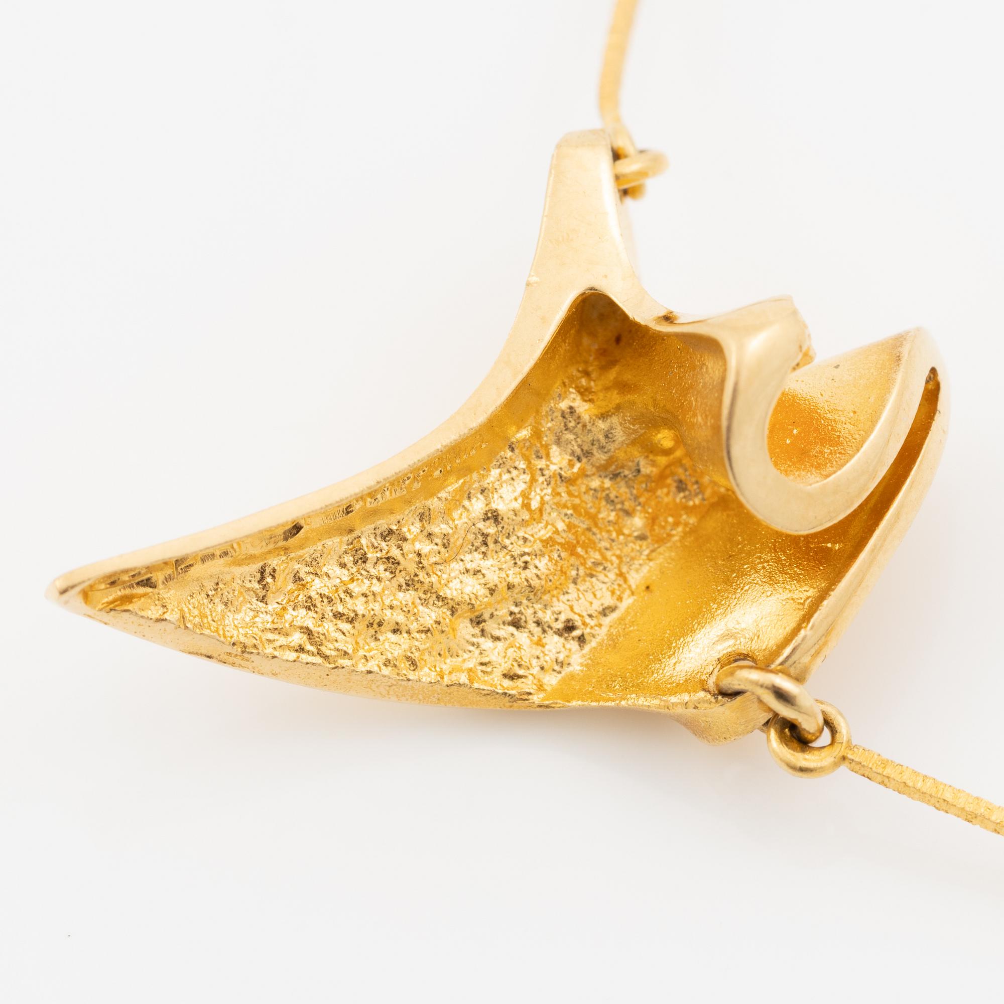 Lapponia, necklace, 18K gold, Finland 1977.