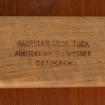 Hans J. Wegner, a model 'CH008', Andreas Tuck, Denmark, mid 20th Century.