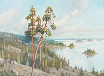 Ejnar Kohlmann,  Näkymä järvelle.