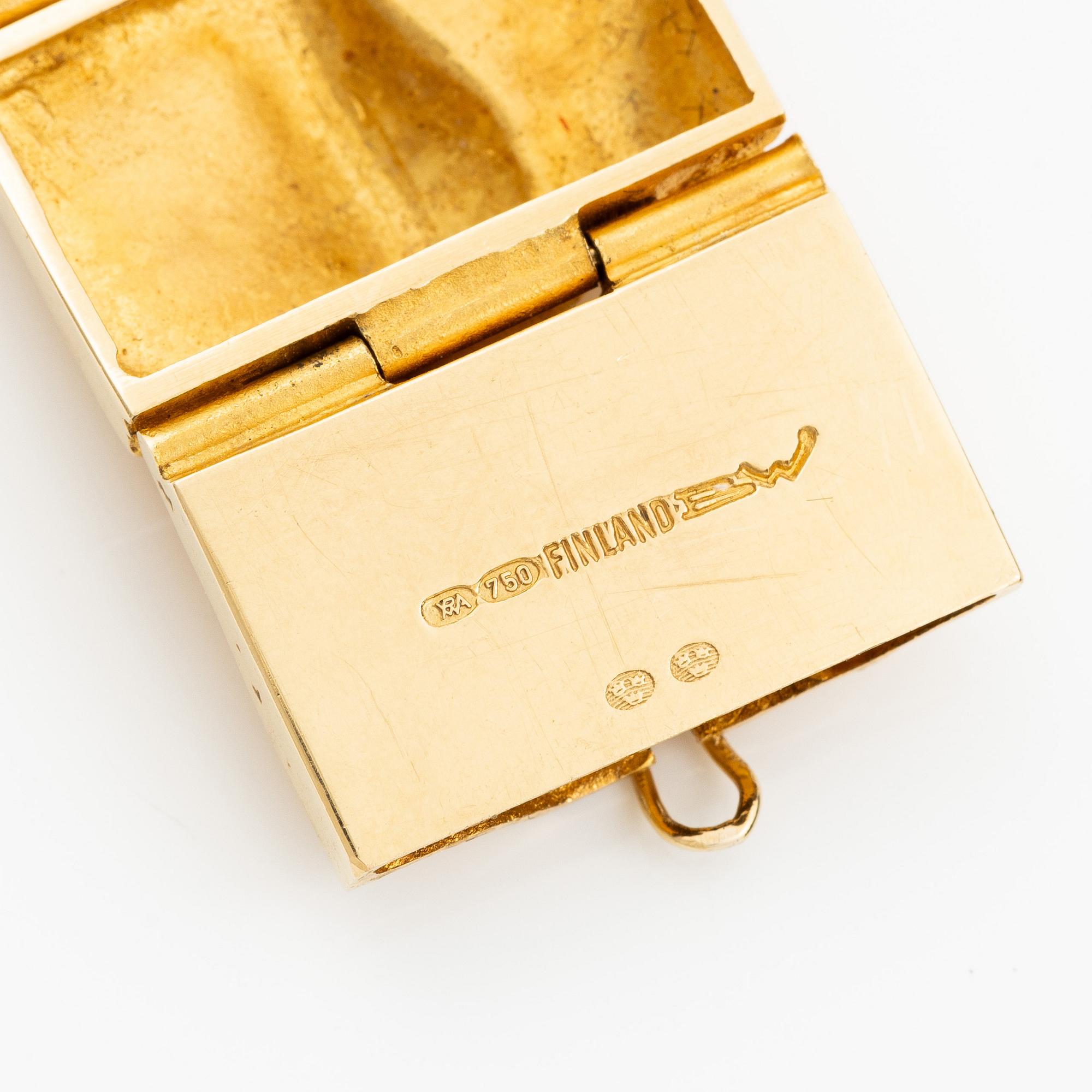 Björn Weckström, armband "Golden River", 18K guld, för Lapponia, Finland.
