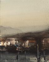 Lars Lerin,  "Höst Lofoten".