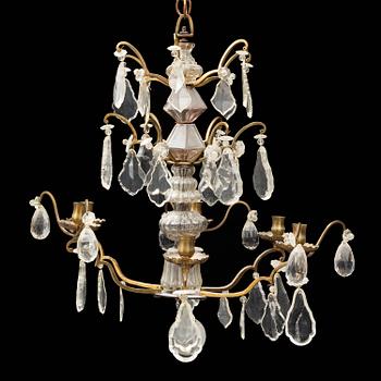 An 18th century rococo chandelier.