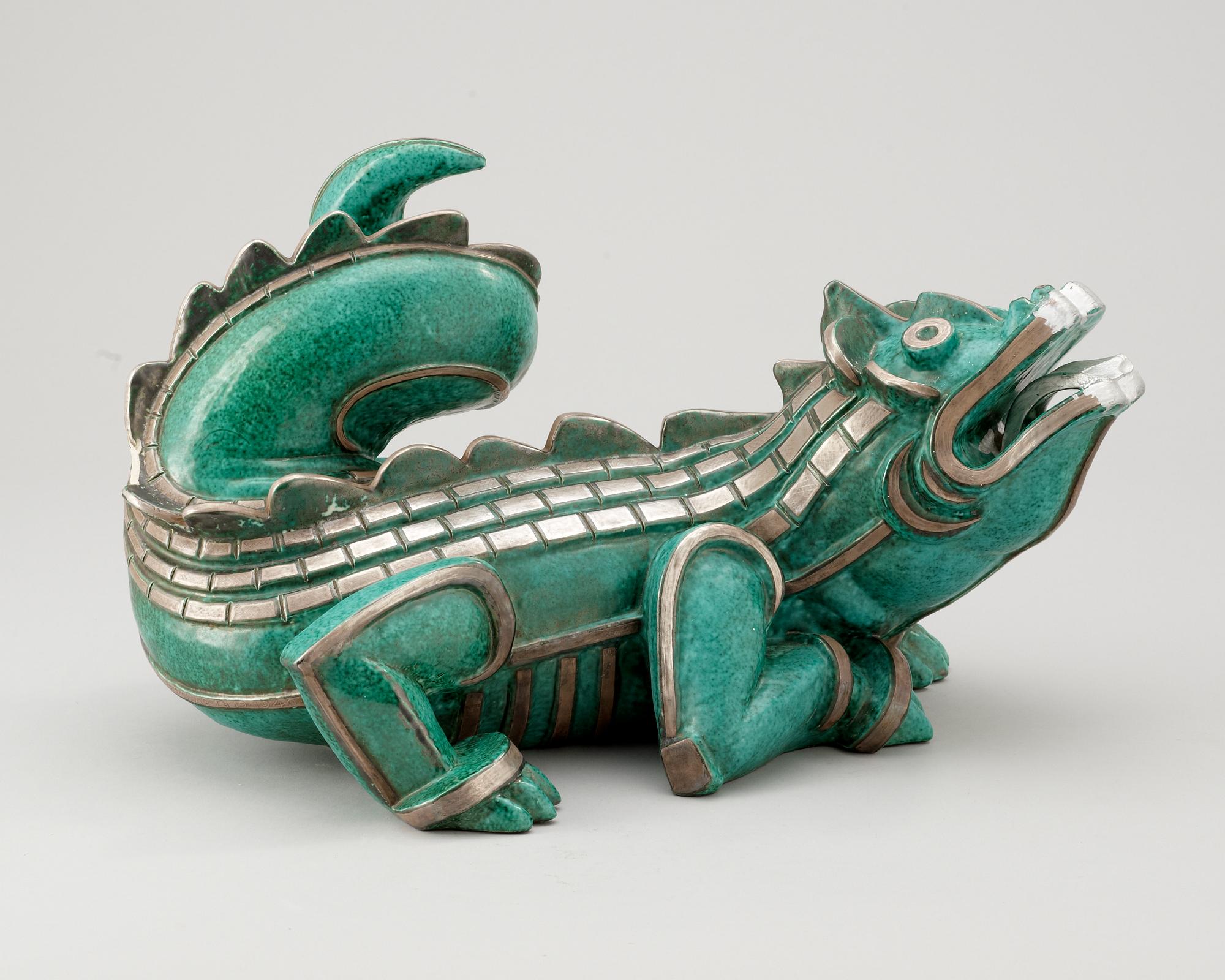 WILHELM KÅGE, drakmamma, Argenta, Gustavsberg 1939.
