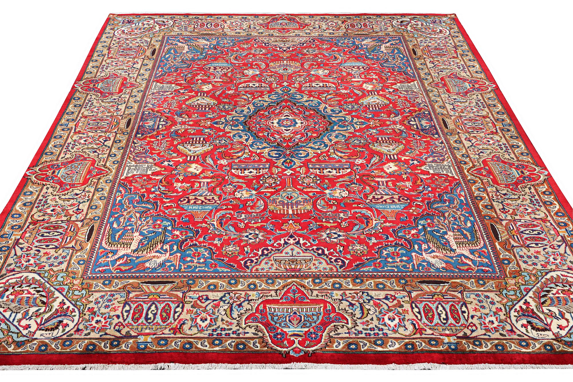 A Kashmar carpet, c. 390 x 298 cm.