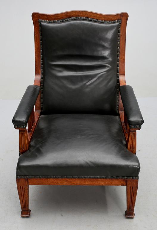 FÅTÖLJ, jugend, tidigt 1900-tal.