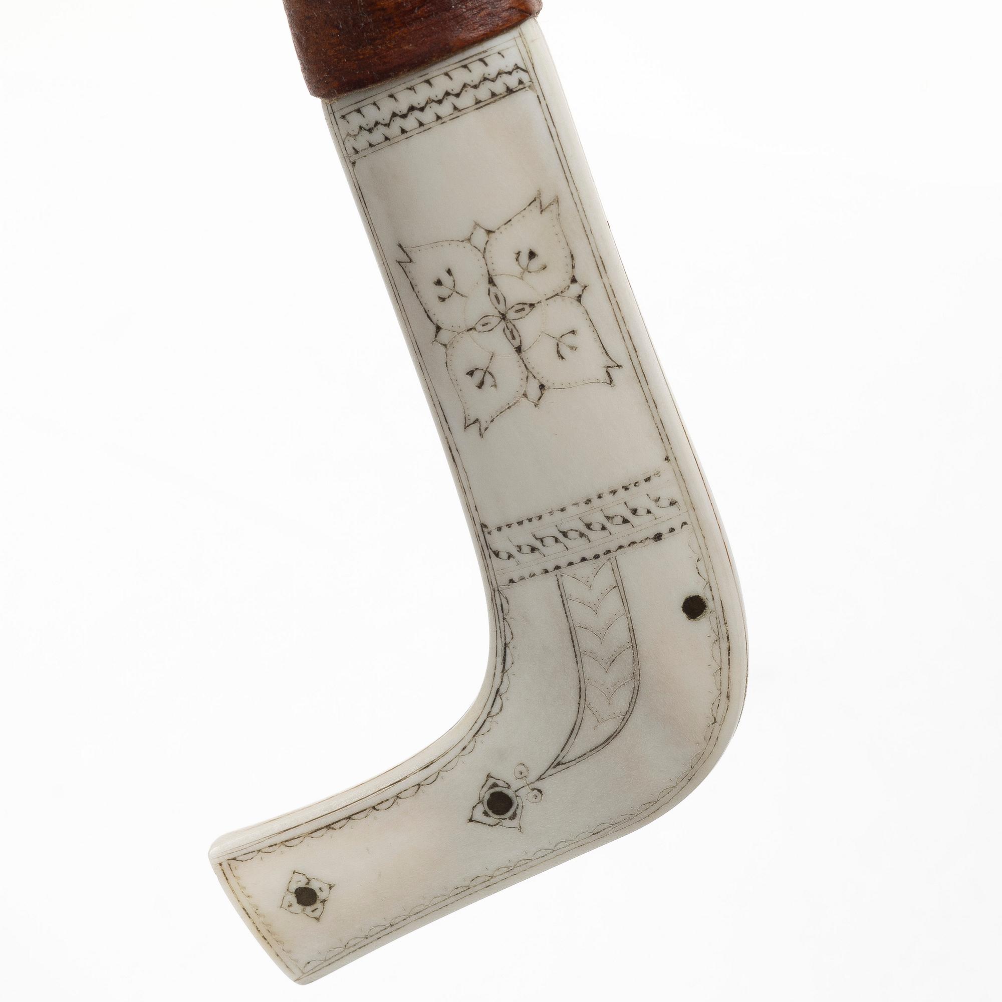 Johan Fankki, a half-horn knife, Billfjärd.
