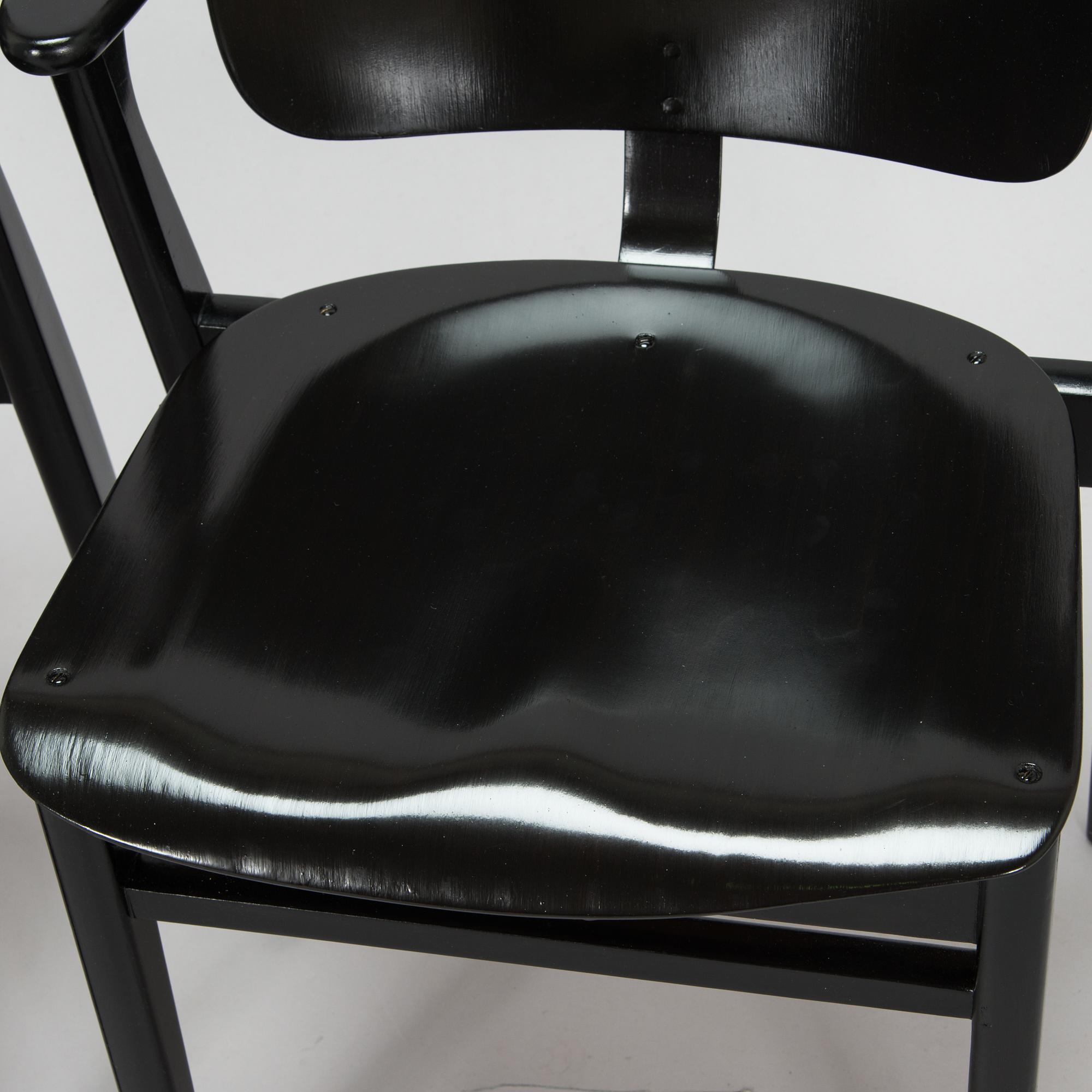 Ilmari Tapiovaara, a set of four mid-20th-century 'Domus' chairs, for Keravan Puutoellisuus, Finland.