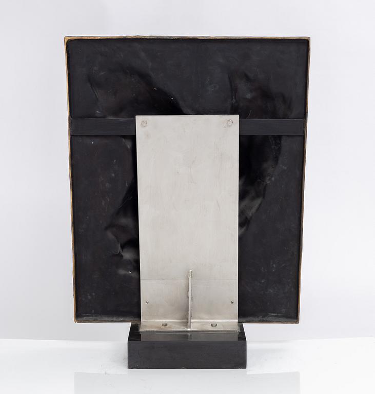Gudmar Olovson, relief/sculpture. Signed. Numbered. Foundry mark. Bronze, total height 80 cm, length 58.5 cm.