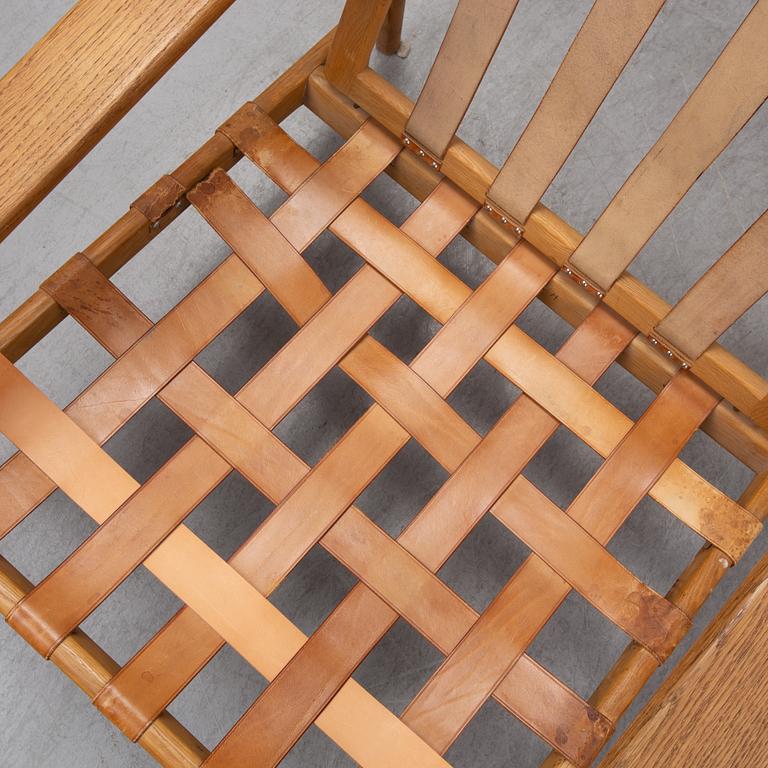 Svante Skogh, a pair of 'Bodö' oak easy chairs, AB Hjertquist & Co, Nässjö, designed in 1957.