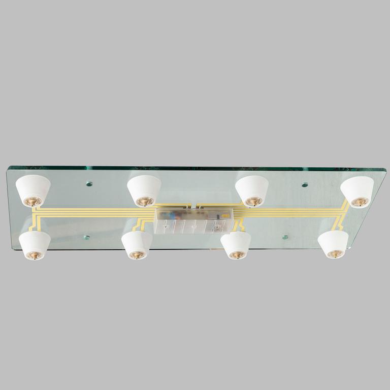 A 21st century 'Lastra 8' ceiling light by Antonio Citterio, Flos, Italy.