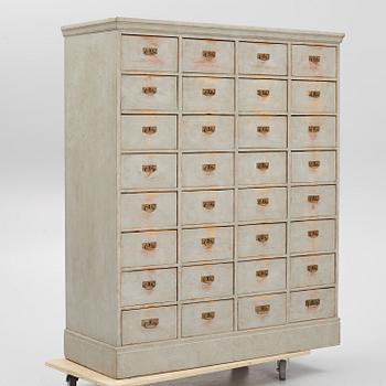 A drawer compartment, first half of the 20th century.