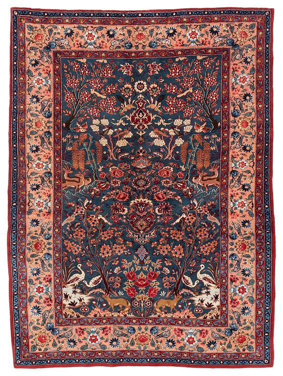 Matta, semiantik Isfahan/Nain, centrala Iran, ca 140 x 106 cm.