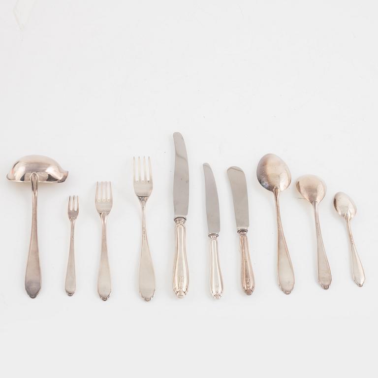 Jacob Ängman, an 82-piece Swedish silver cutlery, model 'Vasa', GAB, Stockholm, including 1955.